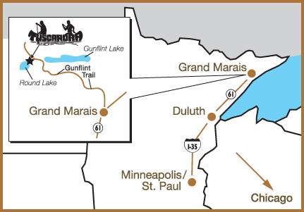 Tuscarora MN map