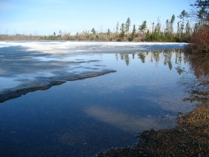 Round Lake from our beach this morning