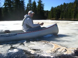 Just making sure you can't paddle through the ice...