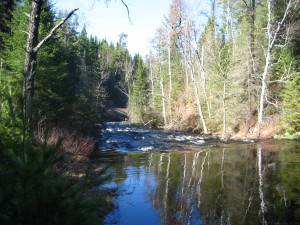 Cross River rapids by Round Lake Road