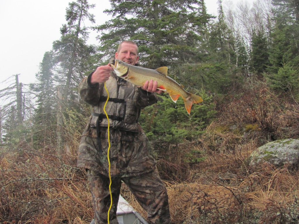 An early season laker caught on Tuscarora Lake.