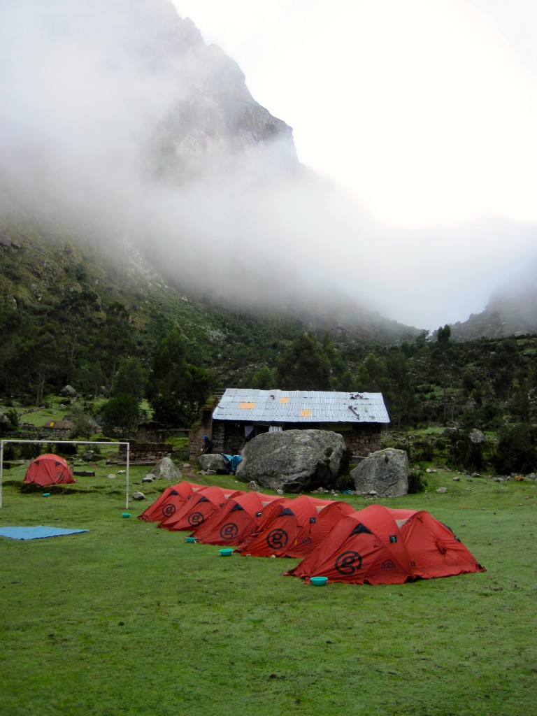 Second campsite on the Lares Trek near Chupani Incan ruins