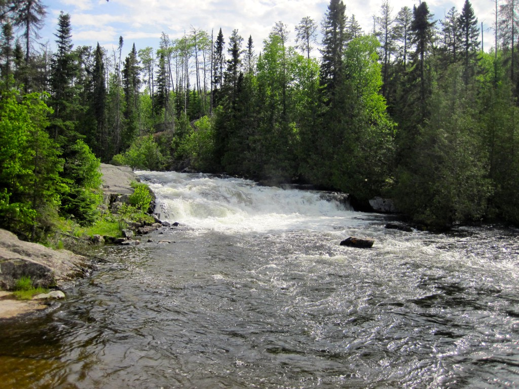 Little Rock Falls between Magnetic Lake and the Granite River along the Gunflint Trail