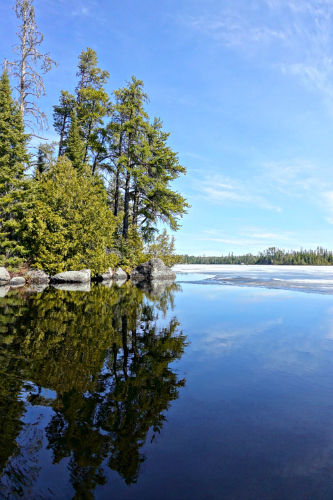 Ham Lake First Campsite April