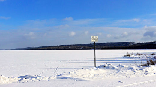 North Gunflint Lake Snow Plow Turnaround